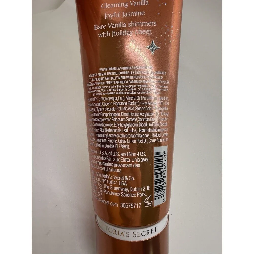 VICTORIA'S‎ SECRET Bare Vanilla Joy Shimmer Fragrance Mist 8.4Oz, Lotion 8Oz New